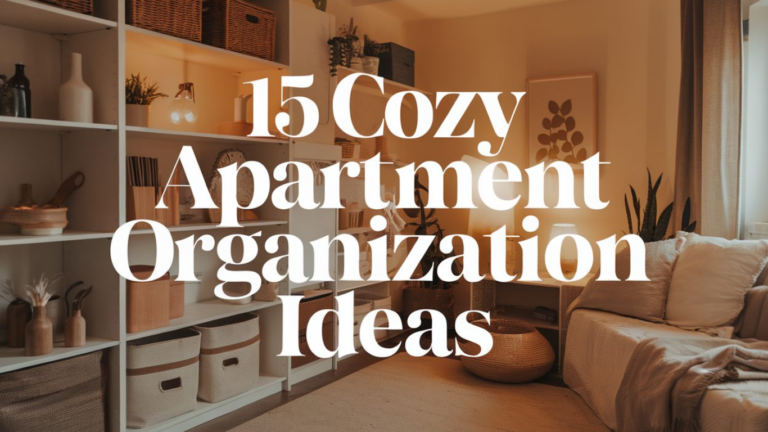 15 Cozy Apartment Organization Ideas to Maximize Space & Comfort 2026