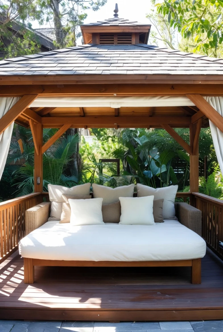 16 Stylish Gazebo Furniture Ideas to Transform Your Outdoor Oasis