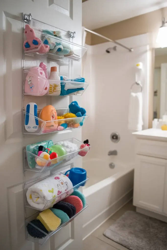 15 Smart & Fun Bath Toy Storage Ideas to Keep Your Bathroom Tidy
