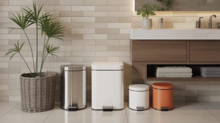 Stylish Bathroom Trash Can Ideas to upgrade small and modern spaces with practical 2026
