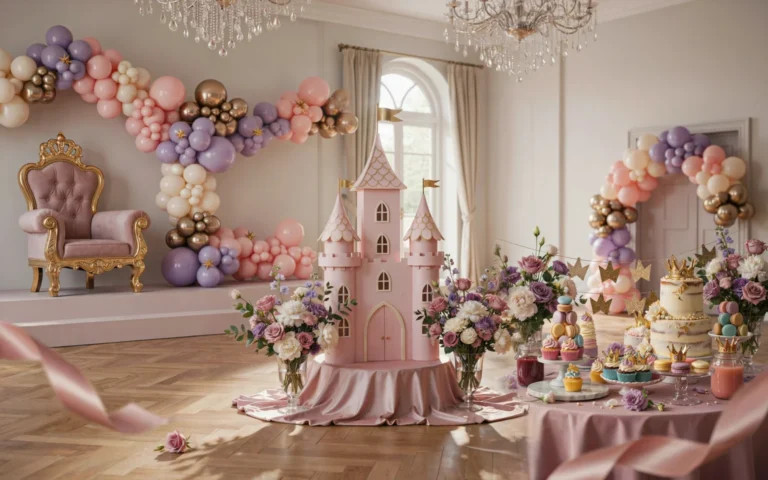 22 Stunning Princes Birthday Party Ideas for a Dream with castle setups and balloon décor 2026