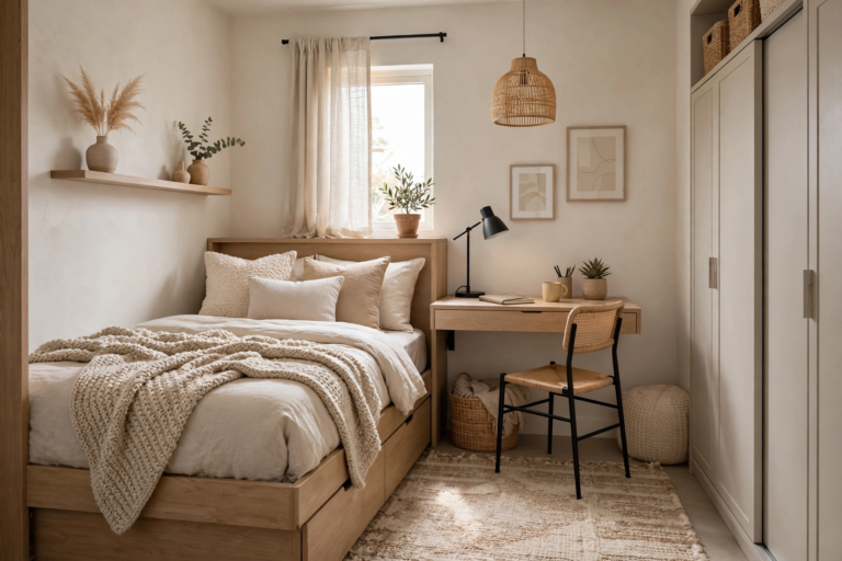Small Bedroom Inspirations to make a tiny room feel bigger brighter and organized 2026