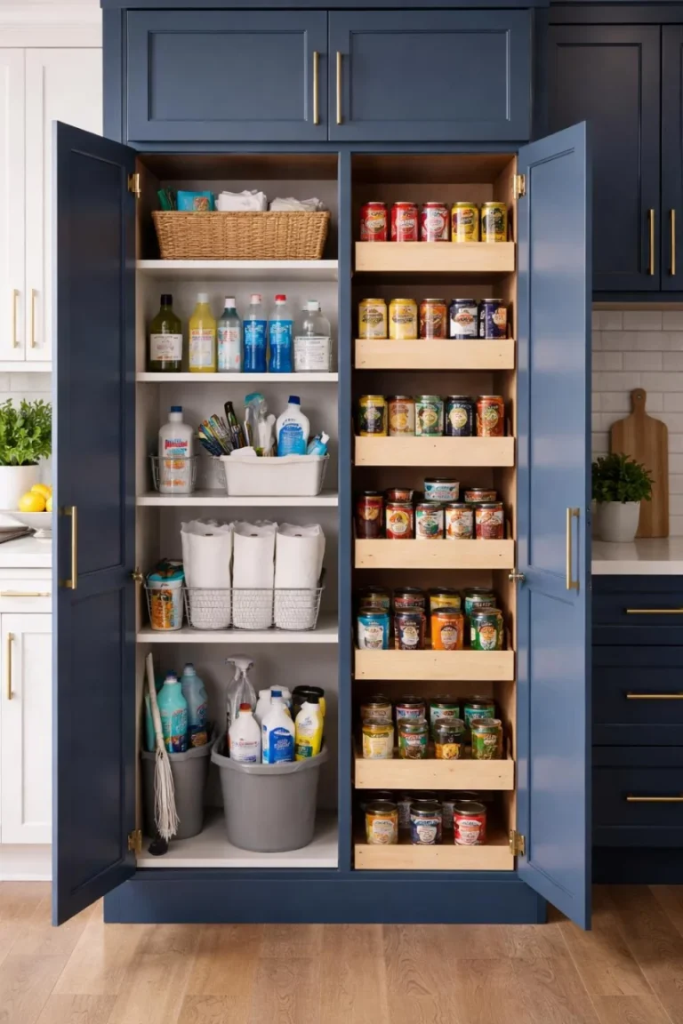 14 Kitchen Pantry Storage Ideas that help save space and reduce clutter keep everyday essentials within reach