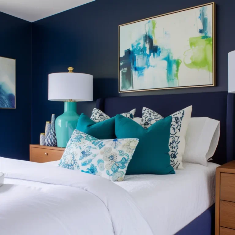 30 Dark Blue Bedroom Ideas for A Sense of Tranquility using navy walls and bedding furniture 2026
